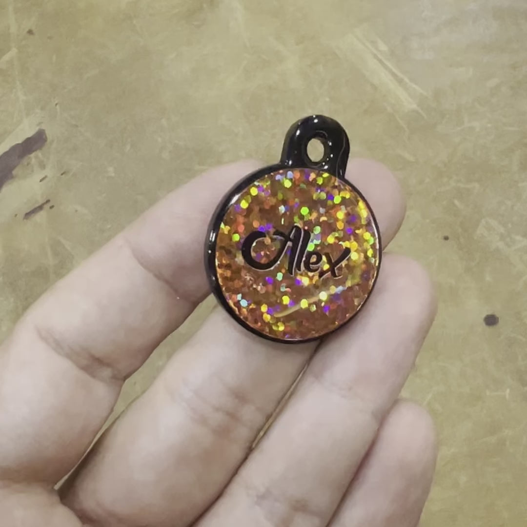 Bakır Hologram Yuvarlak | İsimlik