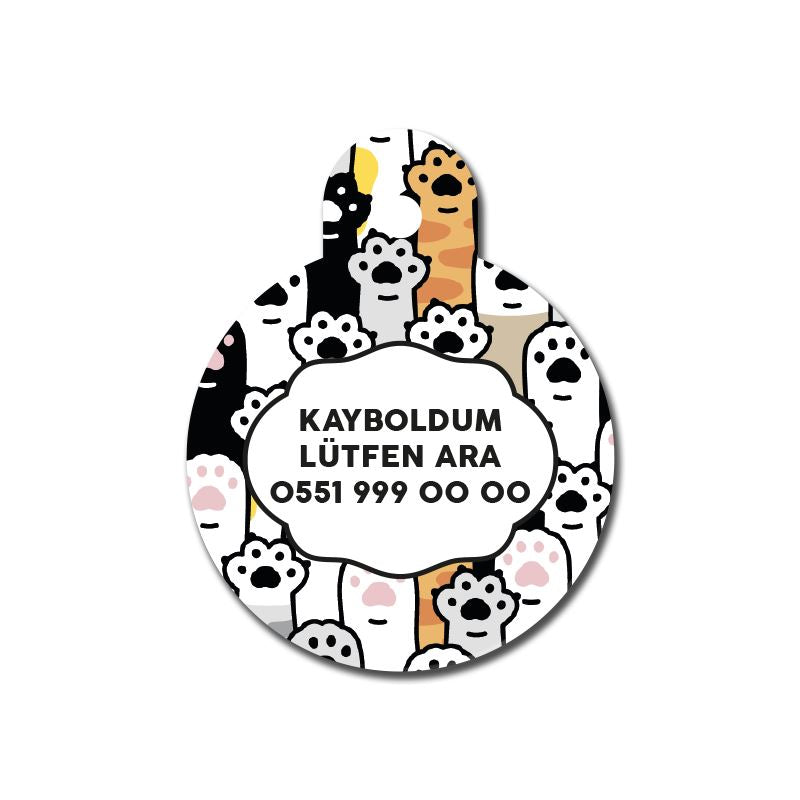 Pati Desenli Yuvarlak TFX TagsForever