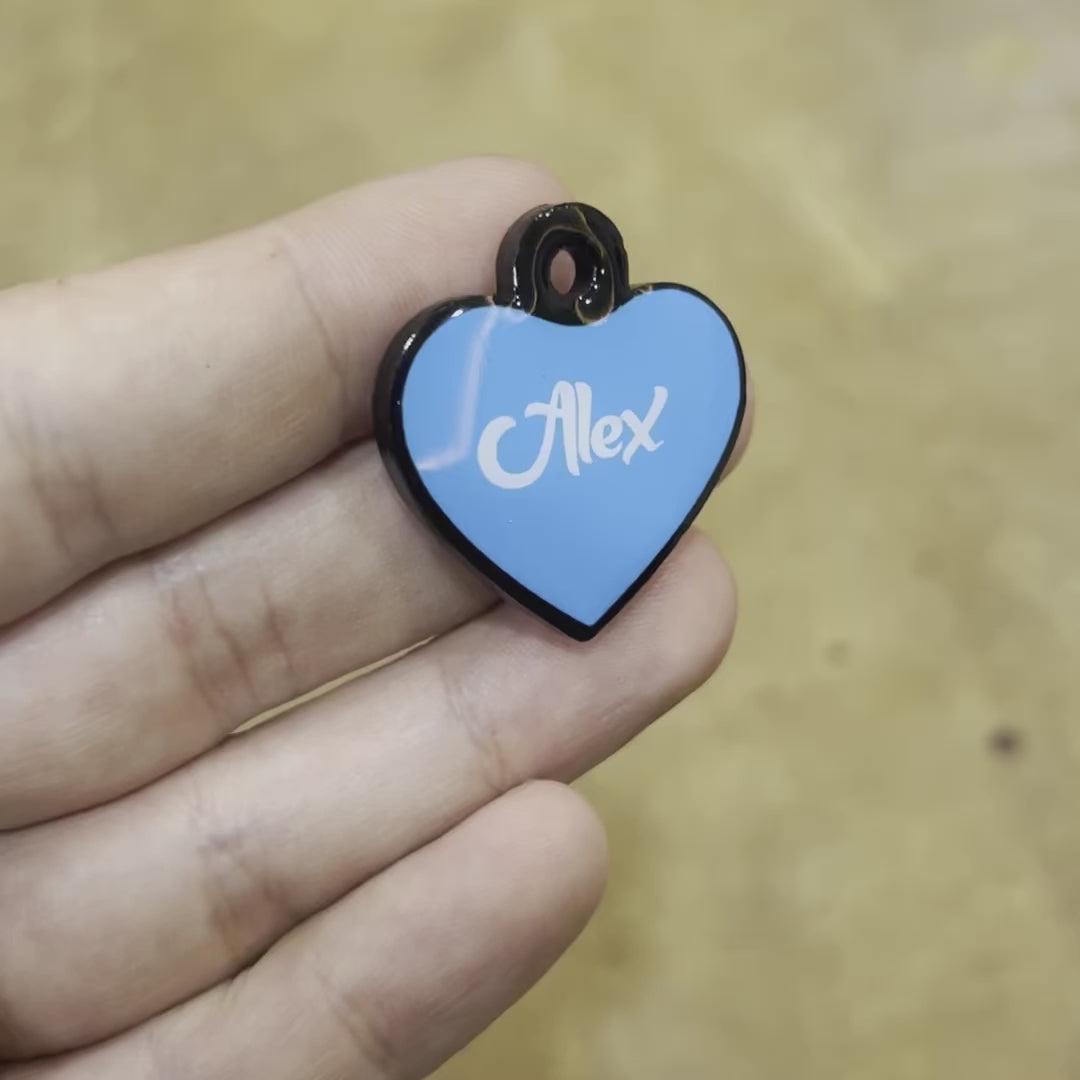 Mavi Neon Kalp | İsimlik