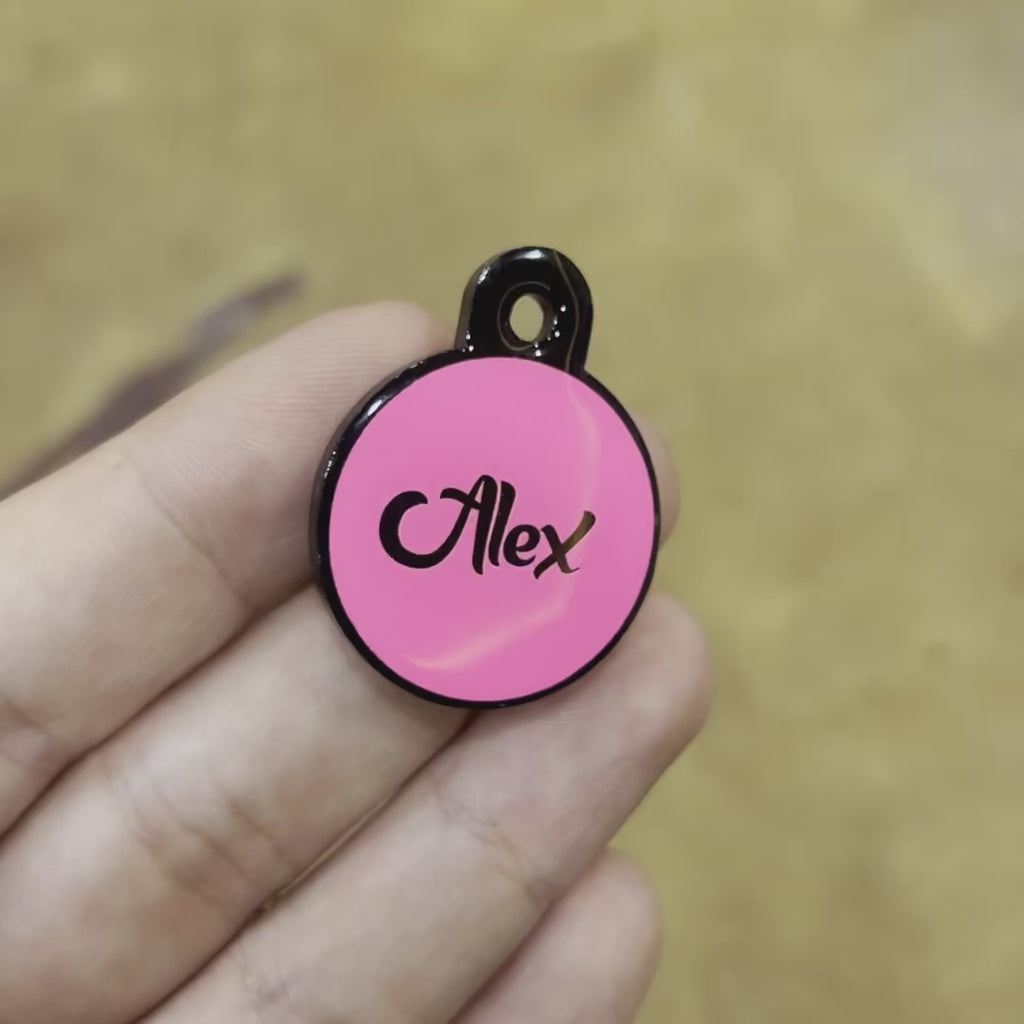 Pembe Neon Yuvarlak | İsimlik
