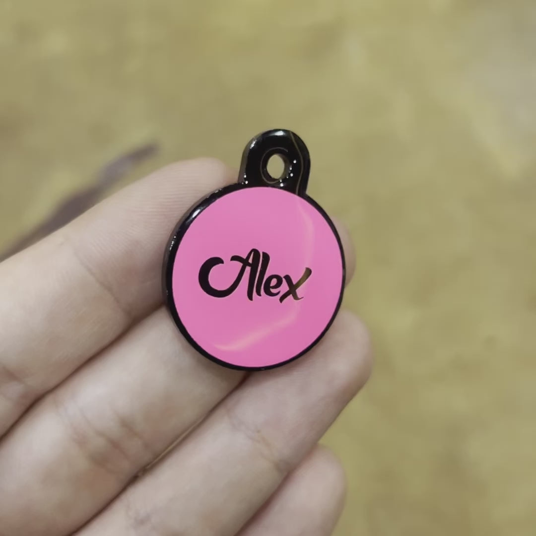 Pembe Neon Yuvarlak | İsimlik