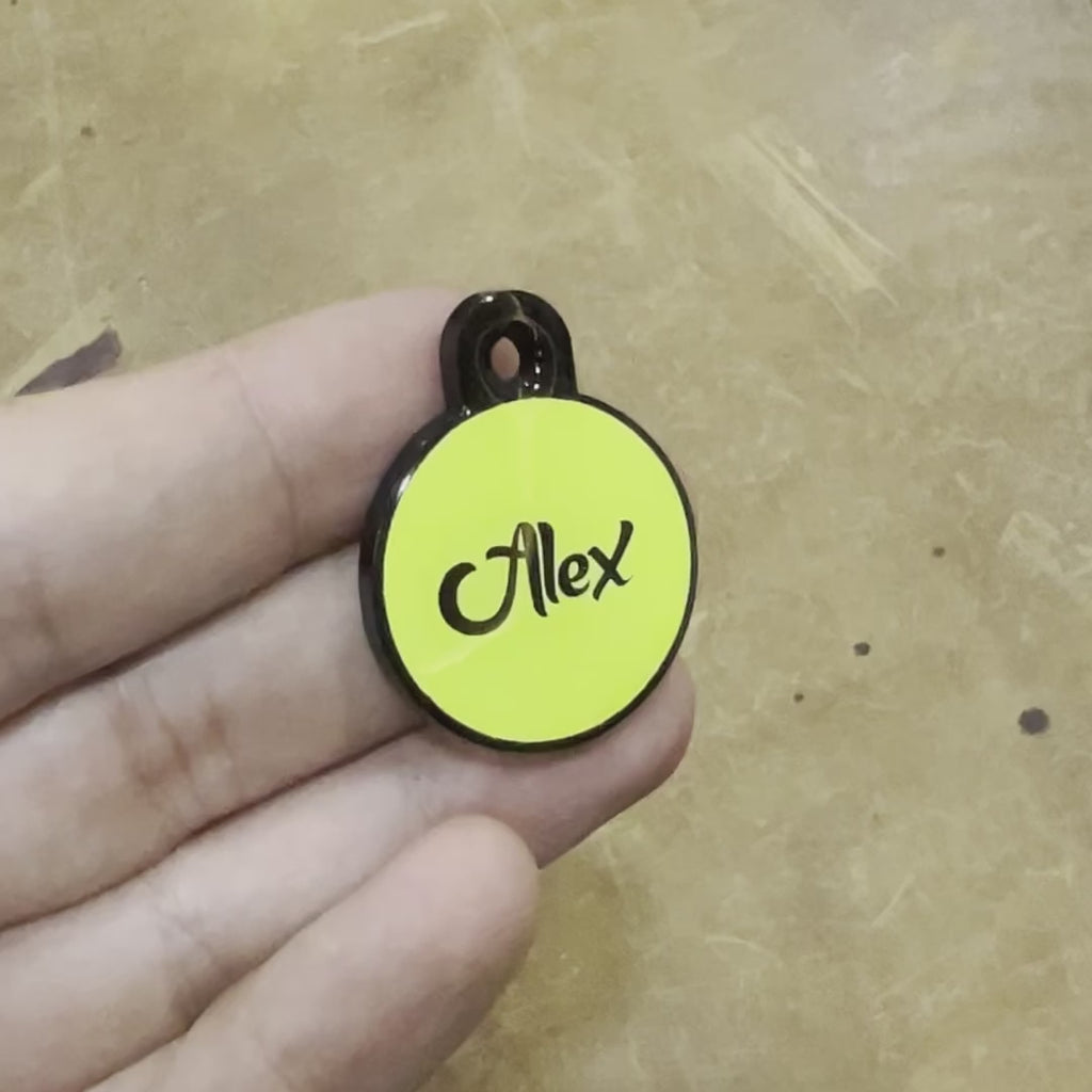 Sarı Neon Yuvarlak | İsimlik