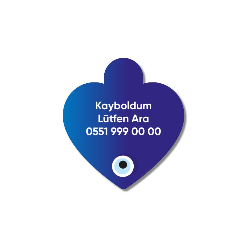 Nazar Boncuğu Kalp TFX TagsForever