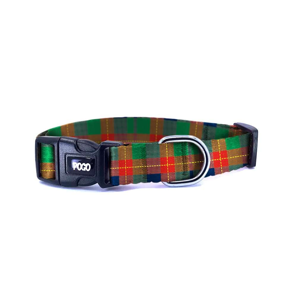 Red Green Plaid | Köpek Tasması - Evcil hayvanlar için mükemmel bir ürün.