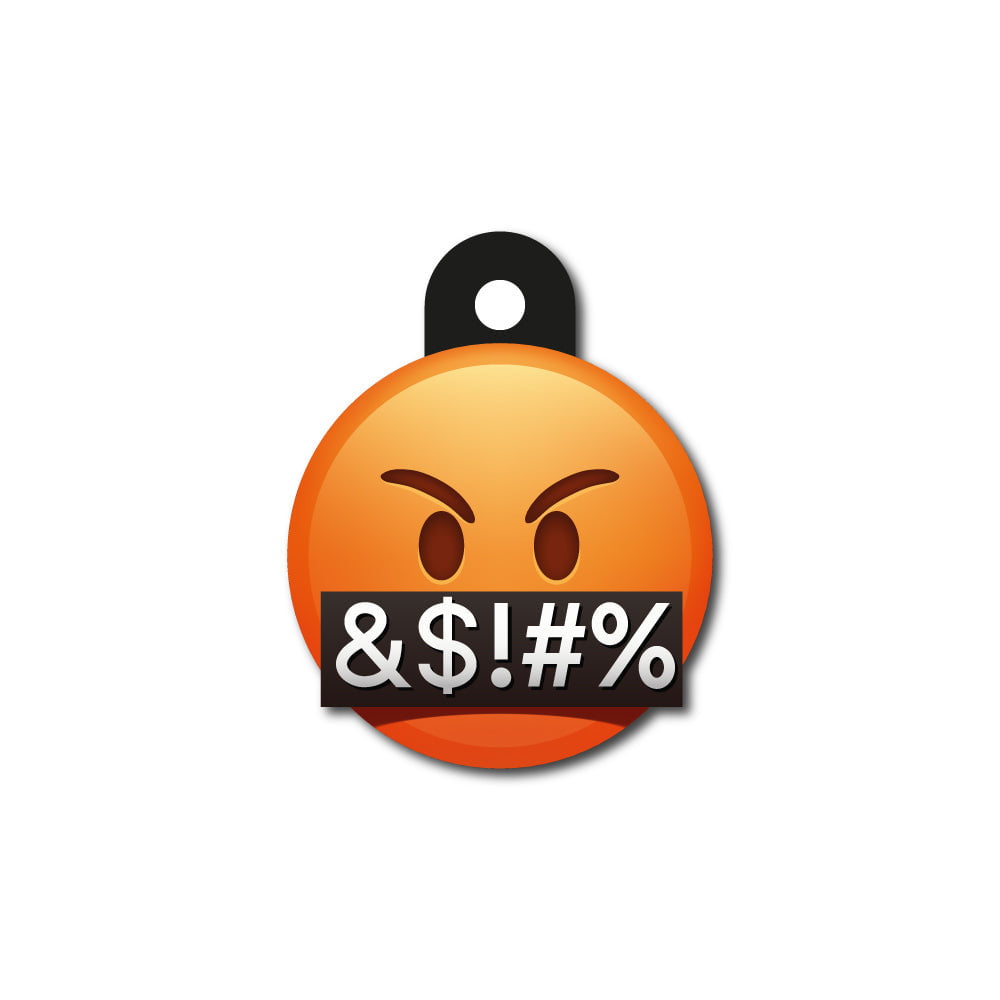 Sinirli Emoji | Kedi ve Köpek İsimlik - Evcil hayvanlar için mükemmel bir ürün.