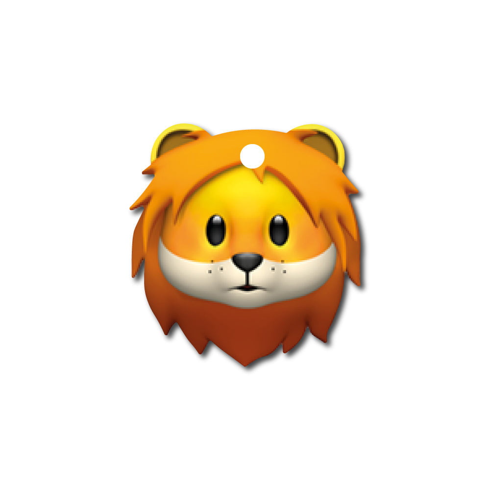 Aslan Emoji | Kedi ve Köpek İsimlik - Evcil hayvanlar için mükemmel bir ürün.