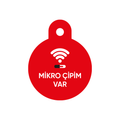 Mikro Çipim Var Kırmızı Yuvarlak TF TagsForever