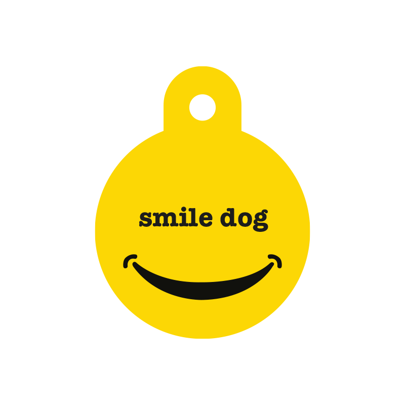 Smile Dog Yuvarlak TF TagsForever