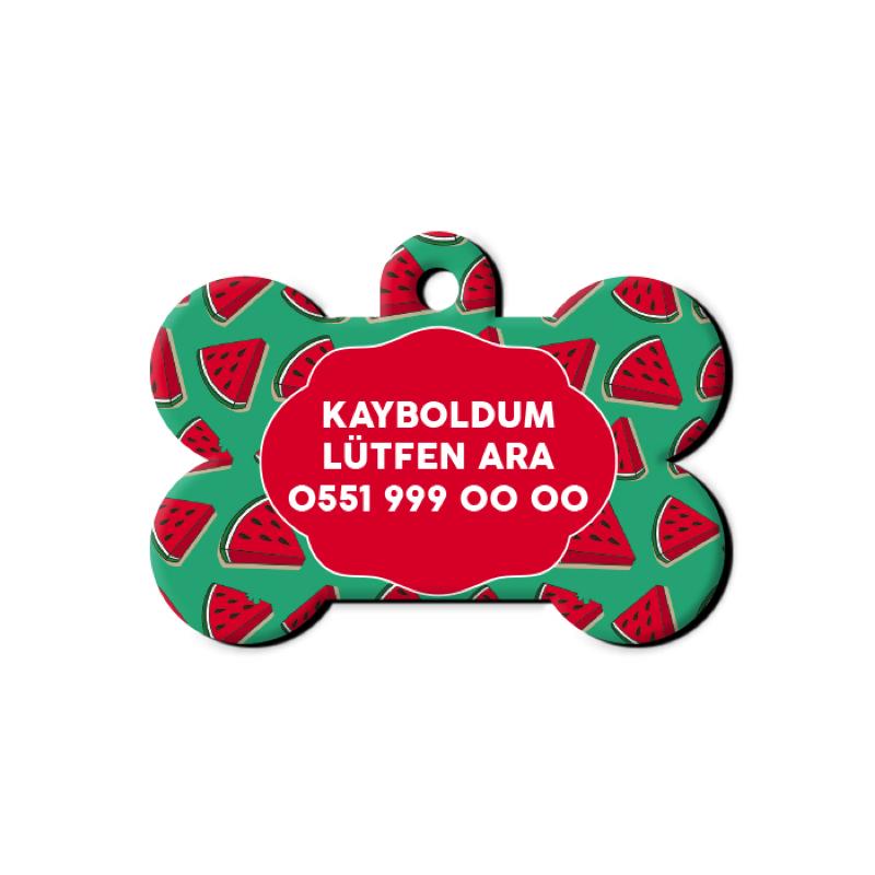 Karpuz Desenli Kemik TFX TagsForever