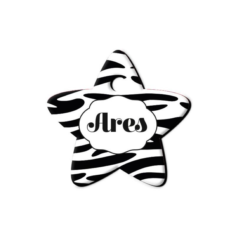 Zebra Desenli Yıldız TFX TagsForever