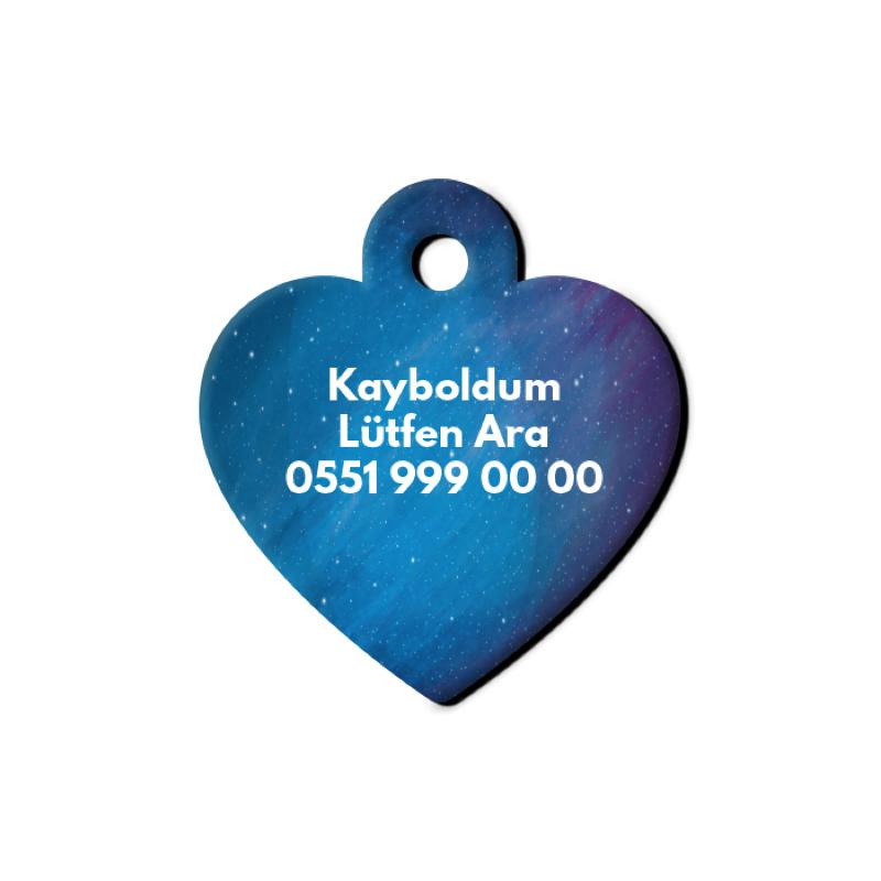 Uzay Desenli Kalp TFX TagsForever